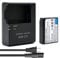 YUEFANSEN LC-E10 Chargeur de batterie lithium-ion LP-E10 2200 mAh EOS Rebel T7, T6, T5, T3, T100, 4000D, 3000D, 2000D, 1500D, 1300D et plus (pas pour T3i T5i T6i T6s T7i)