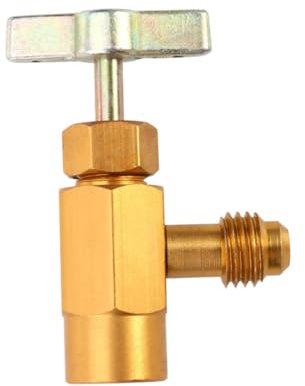 MOLUCKFU R 134a Kältemittel Flaschenöffner Mit 1/2 Gewinde Praktisches Werkzeug Zum Abzapfen Und Entleeren Von Kältemittel Ideal Für Klimaanlagen Und Auto Reparaturen