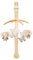 Nattou Mobile mit Spieluhr aus Holz und Polyester, Fuchs und Elefant, Sanftes Wiegelied La-Le-Lu, Ca. 50 cm, Flo, Oli & Ernest, Flo Beige