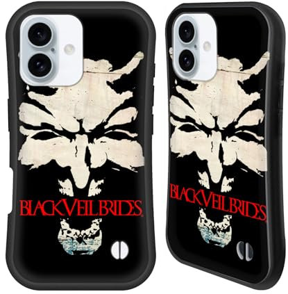 Head Case Designs Offizielle Black Veil Brides Teufel Art Kunst Der Band Hybride Handyhülle Hülle Huelle kompatibel mit Apple iPhone 16