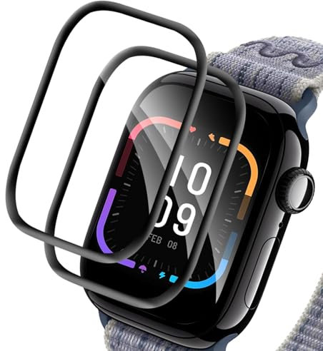 Carantee 2 Pièces Verre Trempé pour Apple Watch Series 10 42mm Ecran Verre, Anti-salissures Sans Bulles protection écran, Ultra-Clair Haute Sensibilité Vitre Protection pour Apple Watch 10 42mm