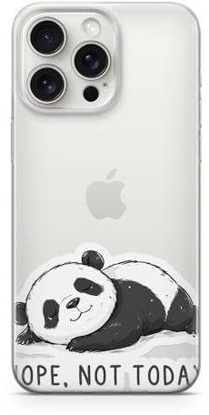 Sunny-Case Handyhülle Sleeping Panda Bear Nr.939 Cartoon Figuren lustige Sprüche Schutz Bumper Hülle kompatibel mit iPhone 6 / 6s Ohne Display Glas Folie 9H