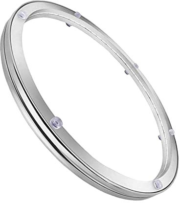 Piatto Girevole in Alluminio impieghi gravosi, Girevole, Girevole, Piastra Girevole Liscia, Silenzioso, Supporto Tavolo Pranzo, TV, Monitor, Computer, Piastra Base