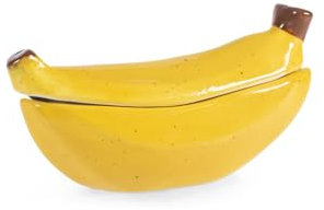 H&h contenitore banana in stoneware cm 16x6xh8