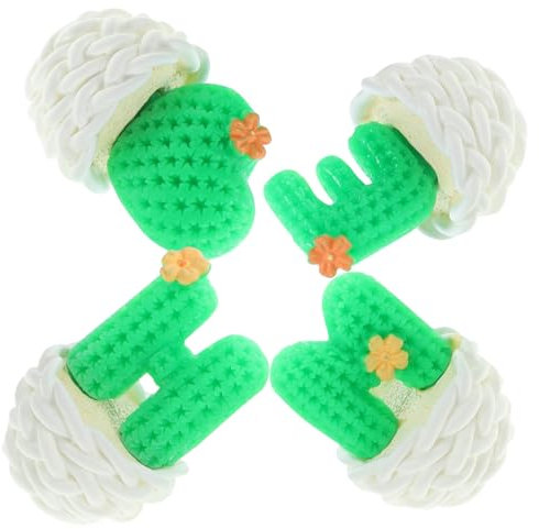 HANABASS 4 Pezzi Piante Artificiali Miniature Cactus Decorativi per da Te per Decorazione Casa e Auto Atmosfera e