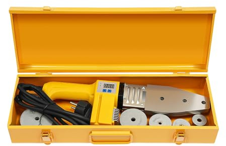 MuffenschweißGerät, 220V 850W Profi-RohrschweißGerät 20-63mm Wasserrohr HeißSchmelzmaschine mit Digitalanzeige, Rohre Schweißen für PPR, PB, PE, Pert, PP