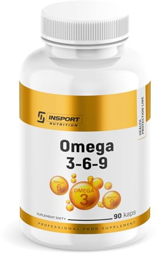 Omega 3 kapseln hochdosiert – 90 Softgel Kapseln – Mit Fischöl, Leinöl & Sonnenblumenöl – Quelle von EPA, DHA, ALA & Vitamin E – Insport Nutrition