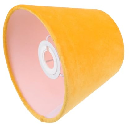 SHINEOFI Lampenschirm aus Veloursstoff in Weiß Dekorative Lichtabdeckung für Tischlampen Geeignet für E27/e14 Fassungen Einfacher Stil und Ersatz für Alte Lampenschirme