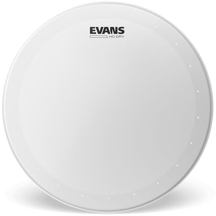 Evans HD Dry Coated Drum Head 12 Inch | Evans HD Dry heads provide focused tone, controlled overtones, quick response and coated performance for studio and stage.