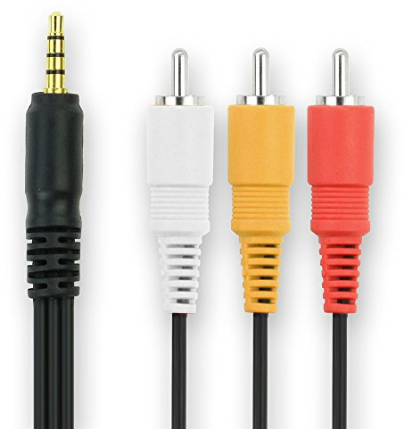 subtel Audio Video Composite Kabel für JVC GZ-MG20 / GZ-MG21 / GZ-MG24 / GZ-MG27 / GZ-MG30 / GZ-MG33 / GZ-MG37 Videokabel Video Kabel