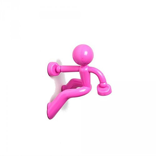 MTS Magnete Schlüsselanhänger, Kletterfigur, mit 2 Neodym-Magneten Rosa