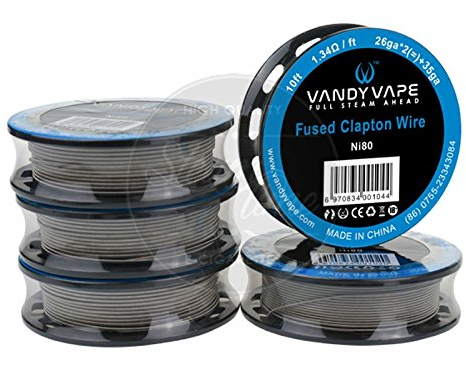 VandyVape Clapton Wires Serie Wickeldraht Größe SS316 Fused Clapton 24ga*2(=)+32ga 10ft