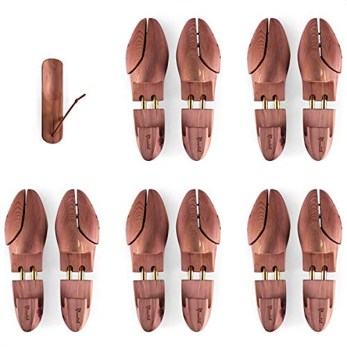 Blumtal TESTSIEGER Premium Schuhspanner Zedernholz - Schuhspanner Herren und Damen inkl. Schuhlöffel - Schuhdehner ergonomisch - Schuhweiter - Shoe Stretcher pflegend und geruchsbindend - Größen 38-47