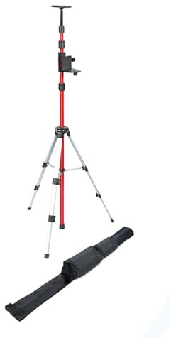 Kapro - Trípode Profesional 886-58 - Para Niveles Láser - Con Poste Telescópico, Patas Extensibles, Clips de Bloqueo - Rosca UNC de 10,5 pies (3,2 m)