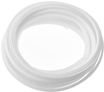 Othmro Cable Management Sleeve, 5m White Cable Tidy Sleeve, Diameter 12mm, Cord Protector, Braided Cable Organizers for Office Cord, Insulation Protection, 1 Pc