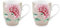 PiP Studio 2er Tassen-Set Blushing Birds | Khaki - 350 ml