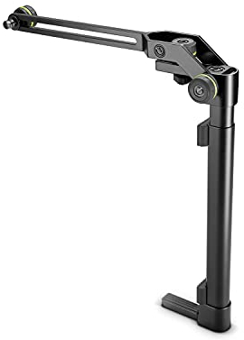 Gravity MS CAB CL 01 S Cab Clamp Microphone Holder for Guitar Boxes Short Version, Black