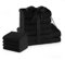 AmeliaHome Handtuch Set Schwarz 4 Gästetücher 30x50 cm 4 Handtücher 50x100 cm und 2 Duschtücher 70x140 cm 100% Baumwolle Qualität Saugfähig Amari