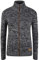 OXMO OXPhenix Damen Strickjacke Grobstrick Cardigan Strickcardigan mit Stehkragen Reißverschluss 100% Baumwolle Regular fit, Größe:S, Farbe:Black (799000)