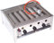 D&L Barbacoa de gas profesional 55510 + juego de parrilla 511 con parrilla, tapa del quemador y bandeja recogegrasa, acero inoxidable, 10 kW, 3 fuegos, parrilla de gas, parrilla de gas, parrilla