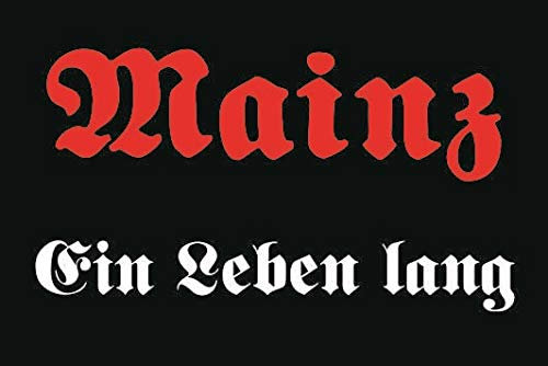 U24 Aufkleber Mainz EIN Leben lang Flagge Fahne 8 x 5 cm Autoaufkleber Sticker