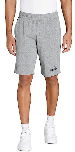 PUMA ESS Jersey Shorts┃Laufshorts für Herren, Grau, M