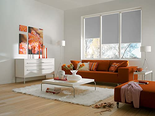 Sunlines Smart Style Elektrisches Rollo, Polyester, Grau, 140 x 180 cm