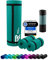 NBR Fitnessmatte Yogamatte 190 x 60 x 1.0 cm Moosgrün Moss Green Home Training Outdoor Matte Fitness Yoga Gymnastik Sport Gymnastikmatte Trainingsmatte Turnmatte rutschfest dick Tragegurt