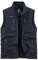 Oralidera Herren Outdoor Weste mit Vielen Taschen Anglerweste Safariweste Jagdweste Multifunktionsweste Freizeit Ärmellose Jacke Leicht Sommer Weste, Blau, M