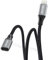 AGVEE 3.3ft Lightning Extension Cable, Braided Female to Male Extender Full Function Cord Compatible with iPhone iPad, Data Sync Video Audio & Charging Connector Adapter, Dark Gray