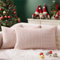 YCOLL 2er Set Kissenbezug 30x50 Baumwolle Leinen Kissenhülle Sofakissen Streifen Dekokissen Boho Deko Kissenhüllen Dekorativ Kissenbezüge für Sofa Wohnzimmer Schlafzimmer Outdoor Kissen 30x50 Red