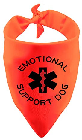 LEVLO Hundehalstuch, Emotional Support Dog, Haustier, Geburtstagsgeschenk
