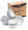 Mini Muffins Papierförmchen,400 Stück,Muffinförmchen Papier aus Folie,Antihaftbeschichtet,Muffinform Papier für Weihnachtsdekorationen & Party,Minigröße Silber
