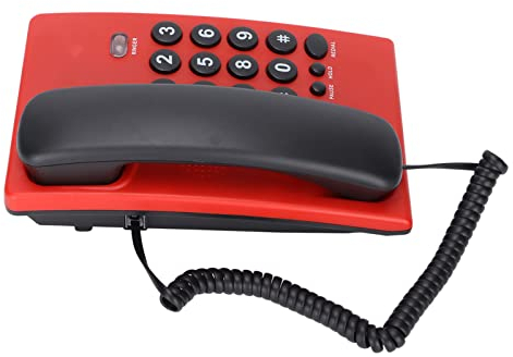 Desktop Festnetz für Senioren, Zweifarbiges, Multifunktionales, Batterieloses, Schnurgebundenes Telefon mit Großer Taste für Bürohotels (11)