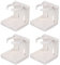 Portavasos retráctiles ajustables de 60 a 100 mm, plástico ABS, 4 unidades, soporte plegable para bebidas para coche, multifuncional, colocación vertical para camiones, coches, barcos (blanco)