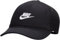 Nike FB5378-010 U NK Rise Cap S CB FUT TRKR L Hat Unisex Adult Black/Black/White Größe S/M