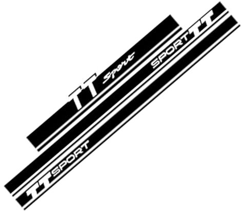 LCLXYC Autocollant Latéral de Voiture pour Audi TT TTS TTRS Sport, PVC Naturel Noir, Plastique, Imperméable