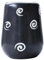 BIVVI Handbemalter Blumentopf aus Keramik in Schwarz und Weiß für Pflanzen, Groot-Vase, Desktop-Ornamente, Hausgarten-Dekoration