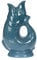 Gurgly Iconic Teal Glug Jug Large 28cm 1.4L – Fish Water Jug, Decorative Fish Vase, Ornament, Carafe