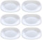 ACAN Tradineur - Pack de 6 Platos Modelo Parma Postre - 20 cm - Material Resistente - Apto para lavavajillas y microondas - Ideal para el hogar, cocina y hosteleria.
