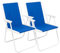 THE SECRET HOME - Pack de Dos Sillas de Playa Plegables - Ideal para Playa y Piscina