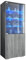 Vladon Vitrine Granada, Made in Germany, Vitrinenschrank mit Glastür und Glaseinsatz inkl. LED, Anthrazit matt/Avola-Anthrazit (50 x 122,5 x 34,5 cm)