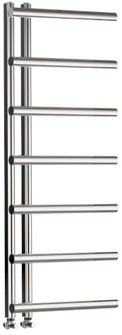 Myra Chrome Designer Ladder Towel Rail Radiators Central heating Heater Vertical Single Panel - 500 x 1200mm