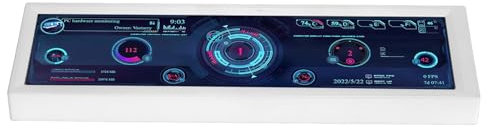 LCD Screen Inside PC Case, 8.8 Inch PC Temperature Display Professional PC Case With Screen PC Temperature Display HD IPS 1920x480 LCD Display PC CPU Data Secondary Display for