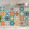 AREDE 32 Pz Adesivi per Piastrelle Bagno e Cucina 15 x 15 cm Autoadesivo Decorazione Adesivo murale in PVC Impermeabile Adesivi Parete mattonelle mosaico stile / T1002