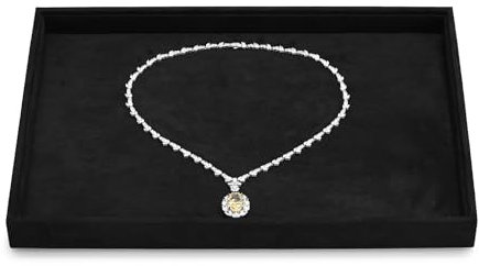 Papten Jewellery Display Tray Black Stackable Jewellery Tray Drawer Storage for Necklace Bracelet Ring Earring