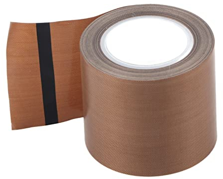 Risegun PTFE-Klebeband, hitzebeständiges Klebeband, PTFE-Klebeband, Wärmedämmband, Rolle, 0,18 mm x 50 mm x 10 m, hochtemperaturbeständig, Sanitär-Montageband