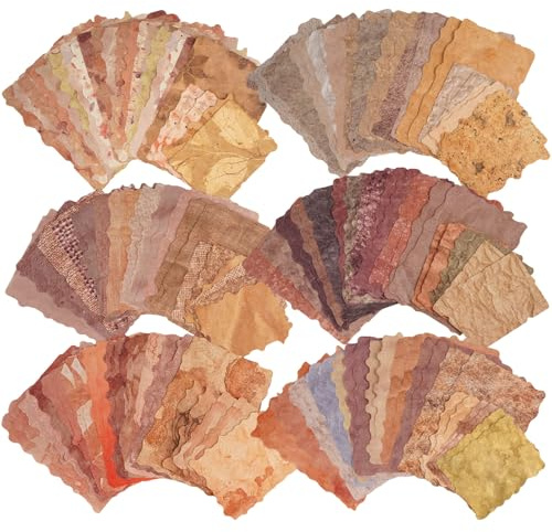 168 Blatt Scrapbook Papier, 8.4 x 12.4 cm Scrapbook Zubehör, Vintage Relief Papier, Handgefertigt Scrapbooking, Scrapbooking Papier für Scrapbooks, Tagebücher, Notizbücher, Bullet-Tagebücher