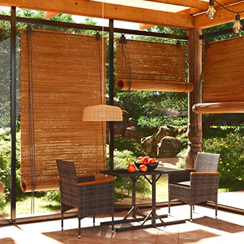 Mandloder 3-TLG. Garten-Essgruppe Grau, PE-Rattan & Stahl, 110x53x72cm Tisch, Akazienholz Armlehnen, Outdoor Balkon Möbel Set, mit Polstern