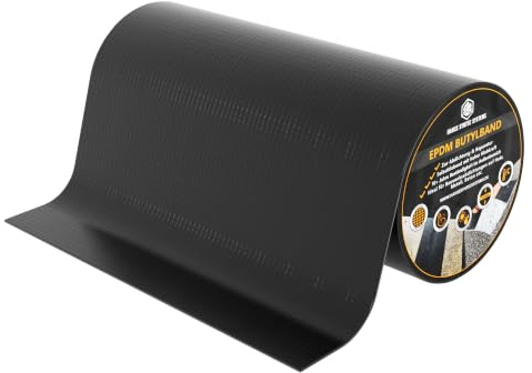 HSS Butylband 5m x 30cm EPDM Abdichtungsband gewebeverstärkt | 5 m x 30 cm · 1,3 mm · EPDM · Gewebeverstärkt · Selbstklebendes Reparaturband · UV-beständig · Lösemittelfrei · Ohne Bitumen